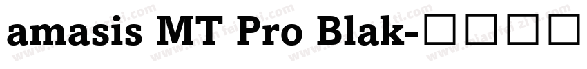 amasis MT Pro Blak字体转换
